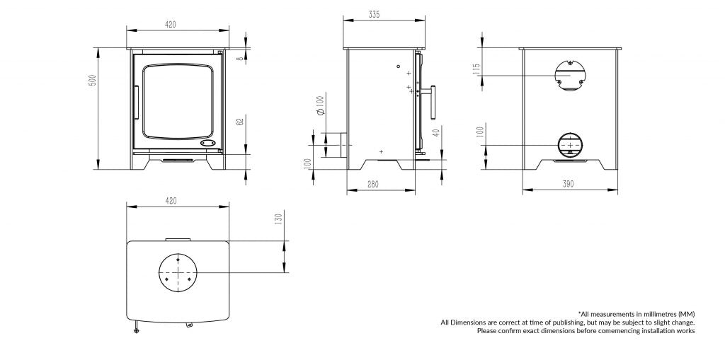 Henley Stoves Hazelwood Compact BIO