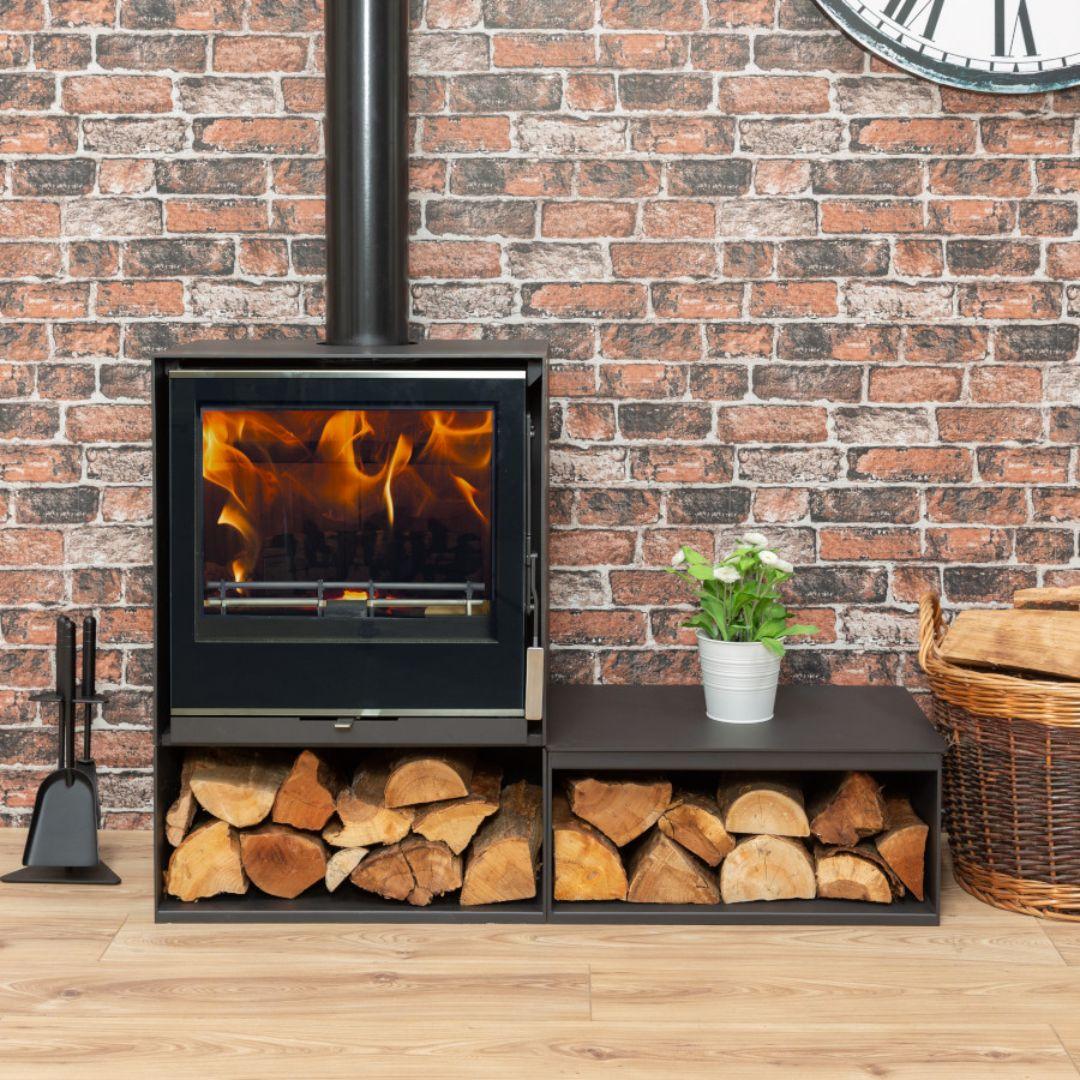 Mendip Christon 550 Freestanding Log Store Wood Stove