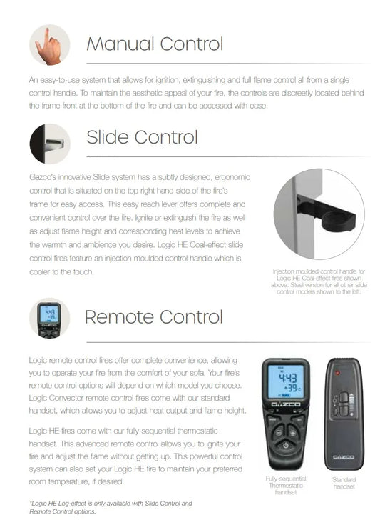 Control Options for the Logic Fires