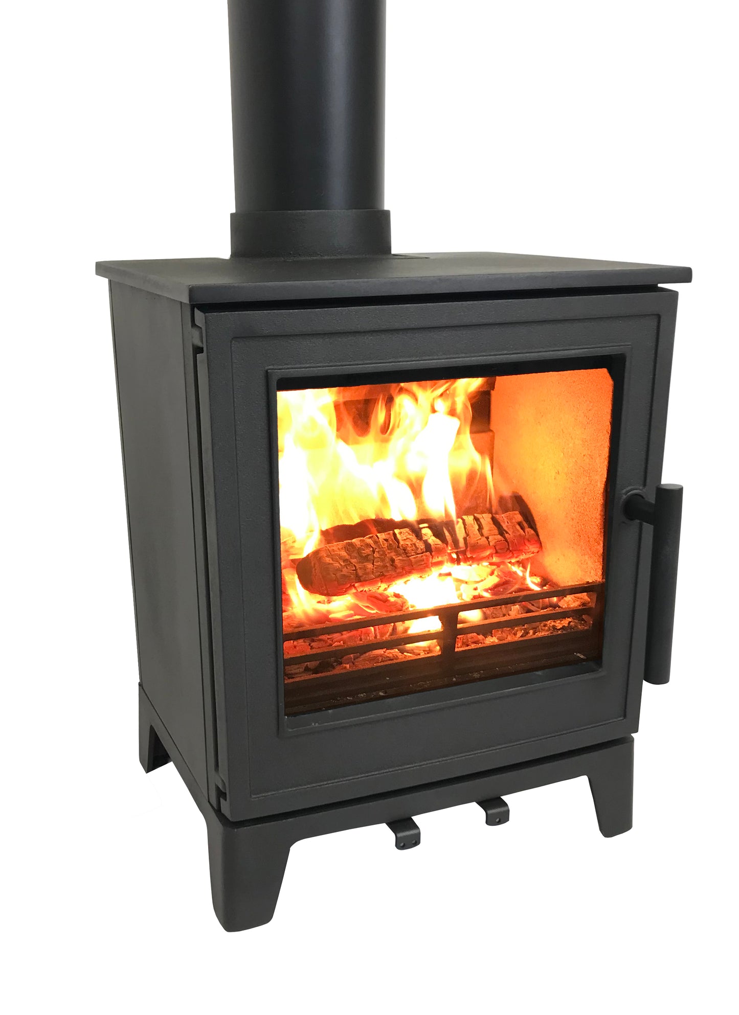 Pevex Deben S small full cast iron wood-burning stove with black finish