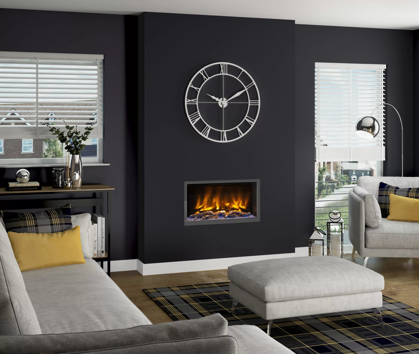 Elgin & Hall Pryzm 5D Hole in the Wall Electric Fire Volta