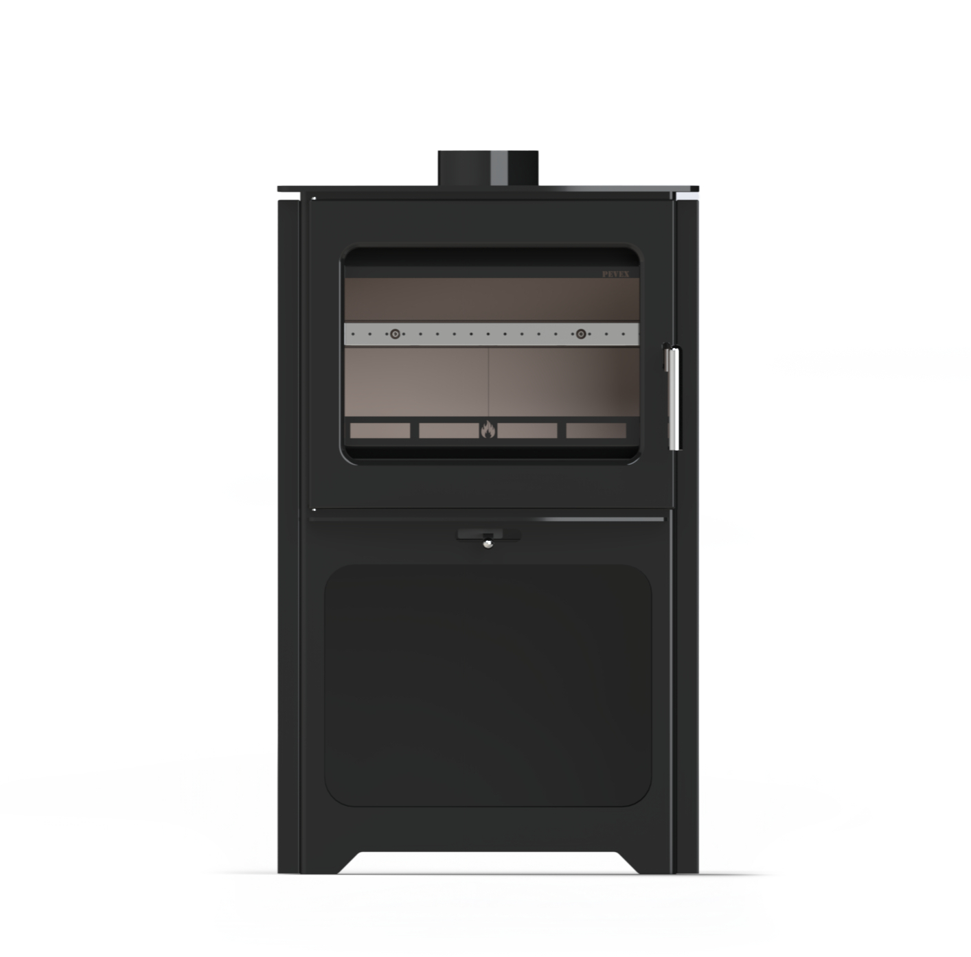 Pevex Woodbridge 5 Logstore Convector Sides wood-burning stove with storage