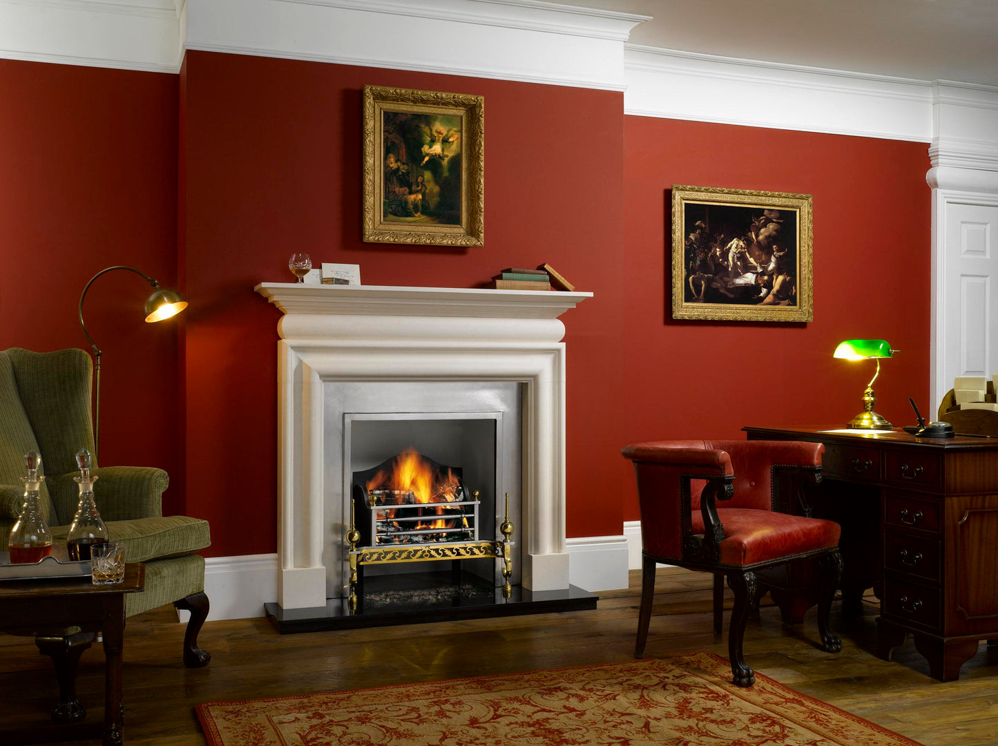 Gazco Cavendish Bolection Limestone Mantel