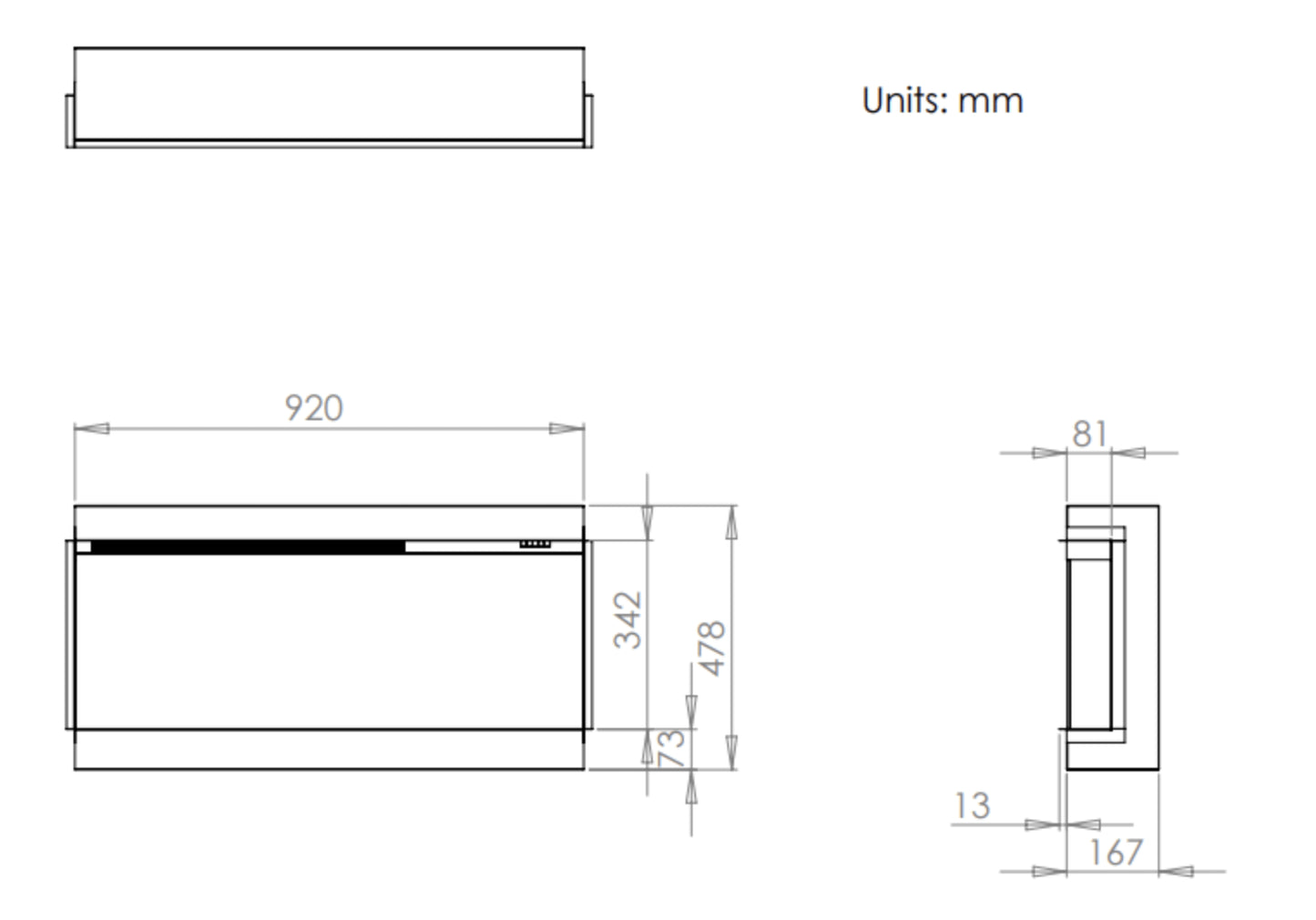 Charlton & Jenrick i920e Slimline Electric Fire