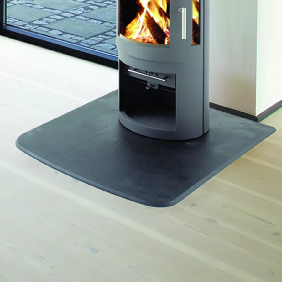 Westfire Medium Standard Black Slate Effect Floor Plate