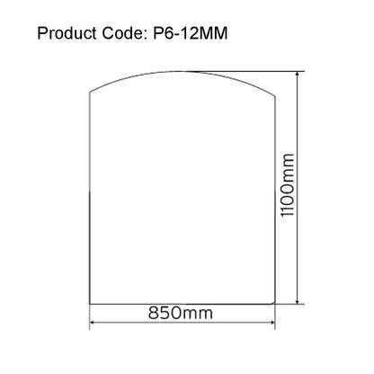 Large Standard 12mm Clear Glass Floor Plate