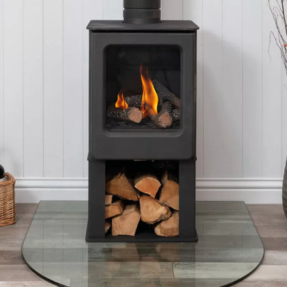 Mendip Ashcott Balanced Flue Log Store LPG Gas Stove