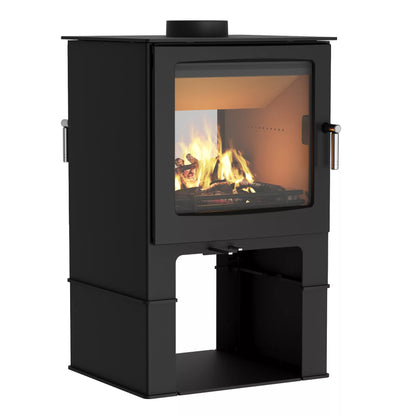 Mendip Woodland SE Double Sided Log Store Wood Stove