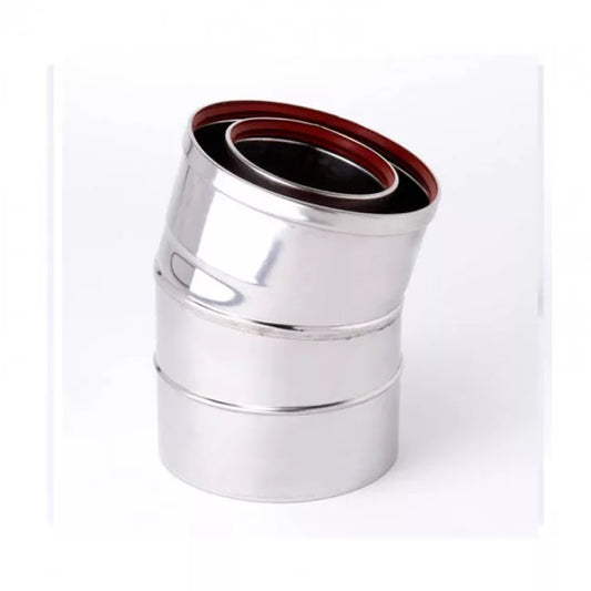 Yeoman Balanced Flue 15° Degree Bend in Anthracite