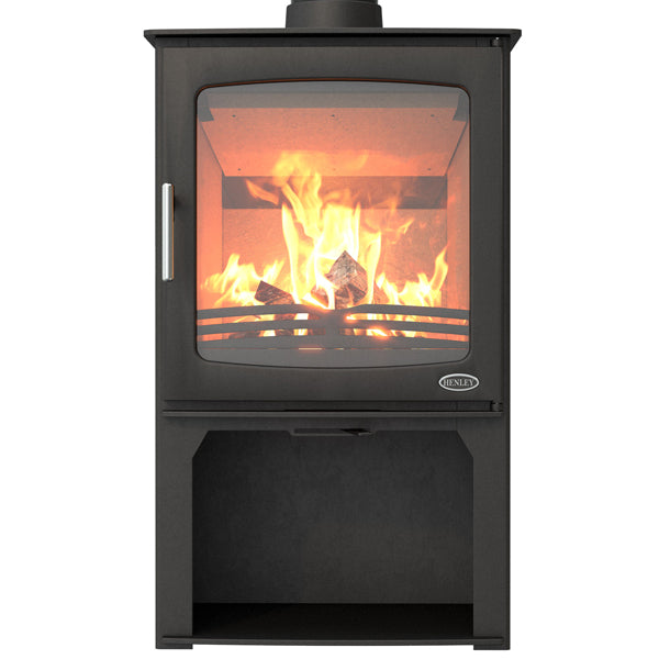 Henley Stove Hazelwood 5kW Landscape W/ Logbox (wood burning)