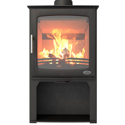 Henley Stove Hazelwood 5kW Landscape W/ Logbox (wood burning)