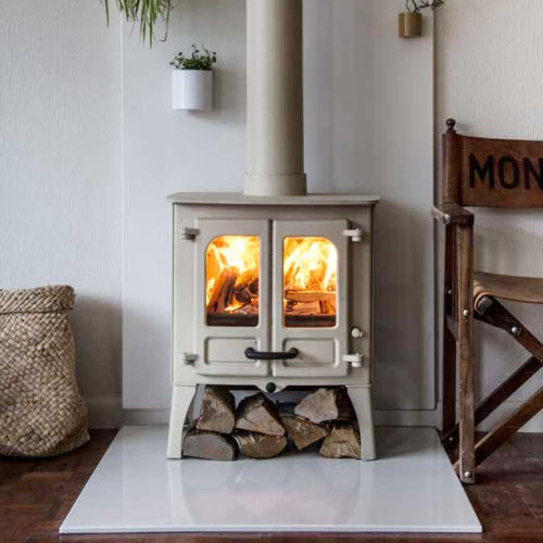 Vlaze Vitreous 248-HEARTH-G Hearth 800 x 850 - Enamel Basalt