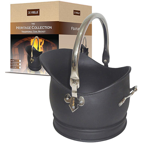 DV Heritage 254-DEF761307 Traditional Coal Bucket - Stainless Steel Trim - Small