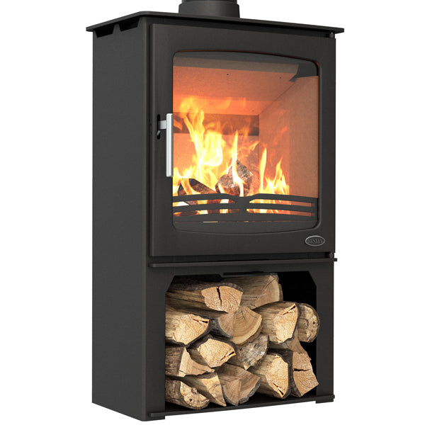 Henley Stove Hazelwood 5kW Landscape W/ Logbox (wood burning)