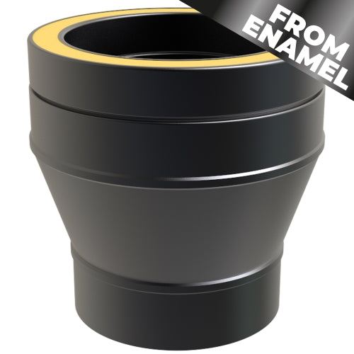 TWPro MB - FROM ENAMEL Single Wall to Twin Wall Adaptor - Ø 125 (37-125-901)