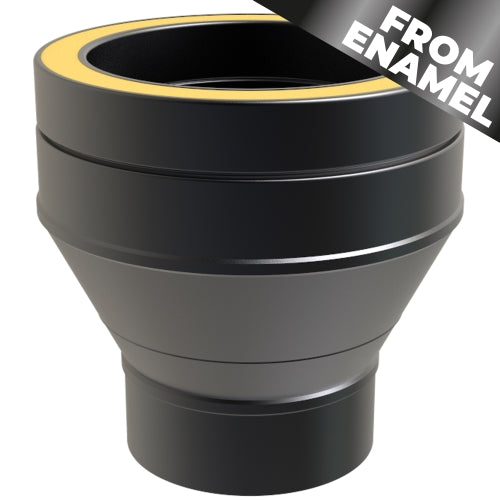 TWPro MB - FROM ENAMEL Single Wall to Twin Wall Increaser - Ø 125-150mm (37-125-902)