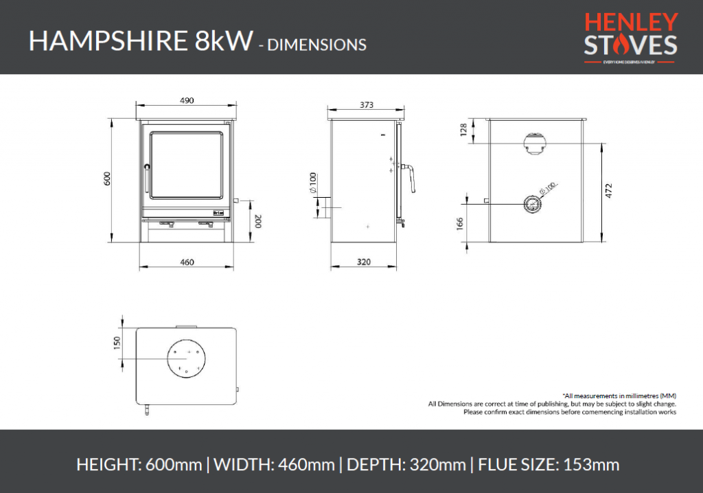 Henley Stoves Hampshire 7kW Multi fuel (Eco)
