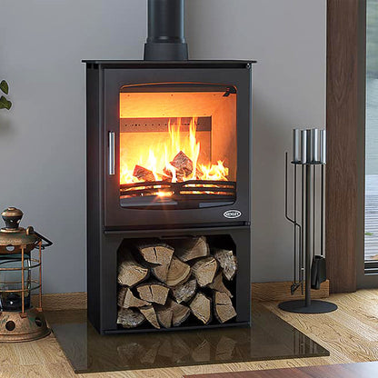 Henley Stove Hazelwood 5kW Landscape W/ Logbox (wood burning)