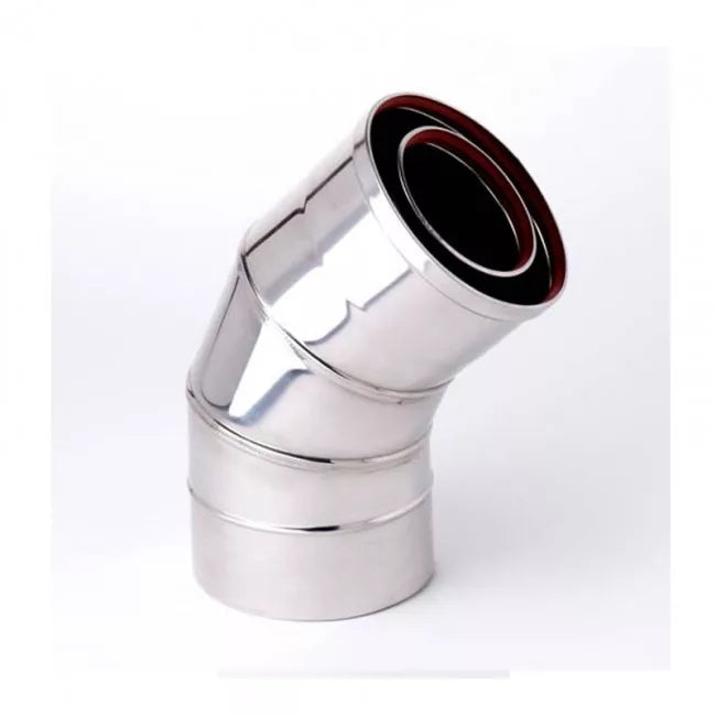 Gazco Balanced Flue Stainless Steel 45° Bend
