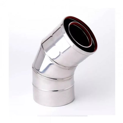 Gazco Balanced Flue Stainless Steel 45° Bend