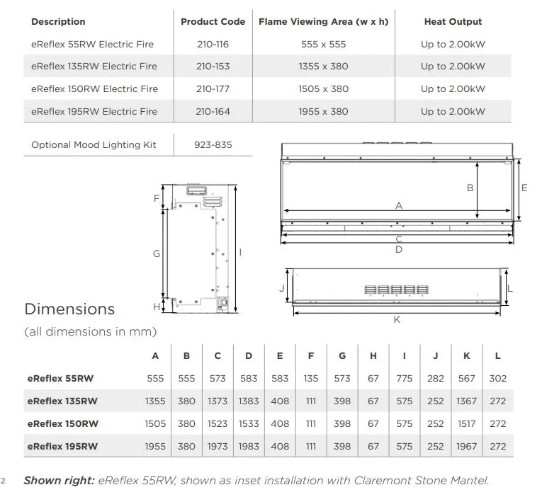55rw dimensions