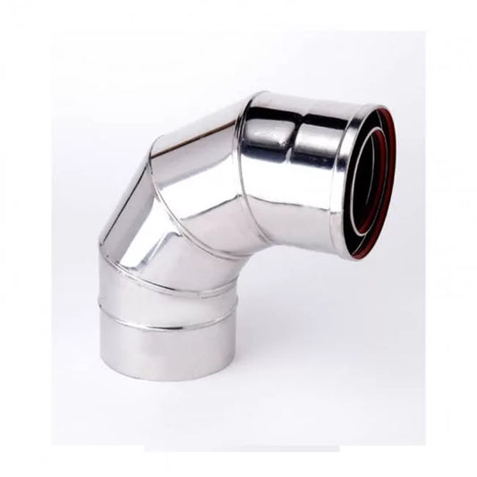 Gazco Balanced Flue Stainless Steel 90° Bend