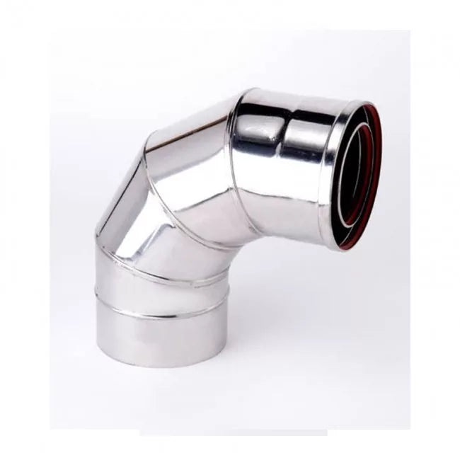 Gazco Balanced Flue 90° Degree Bend in Anthracite