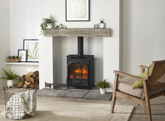 Charlton & Jenrick Electric Tracery Door Stove