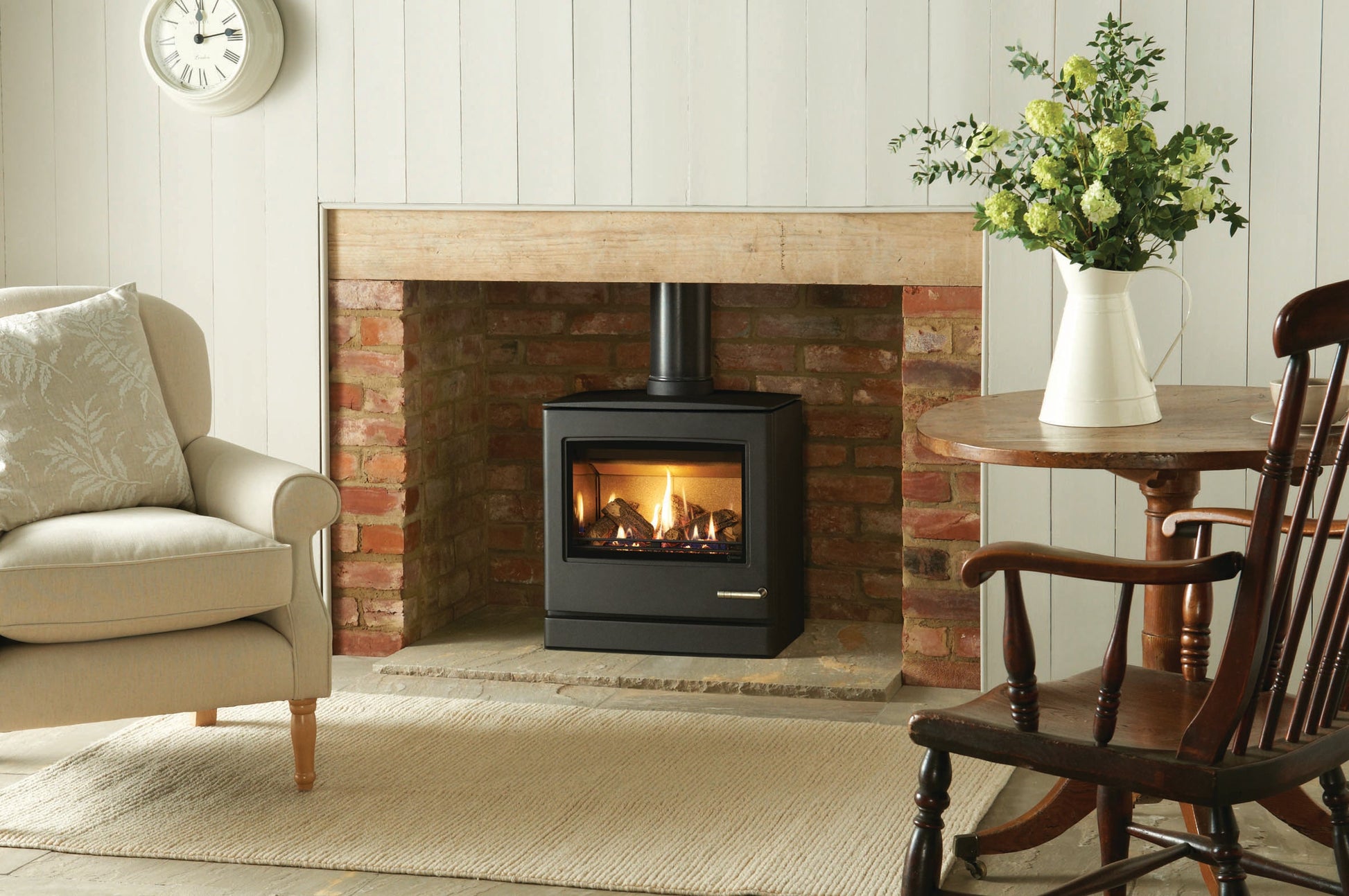 CL8 Conventional Flue Rear Exit Natural Gas Stove