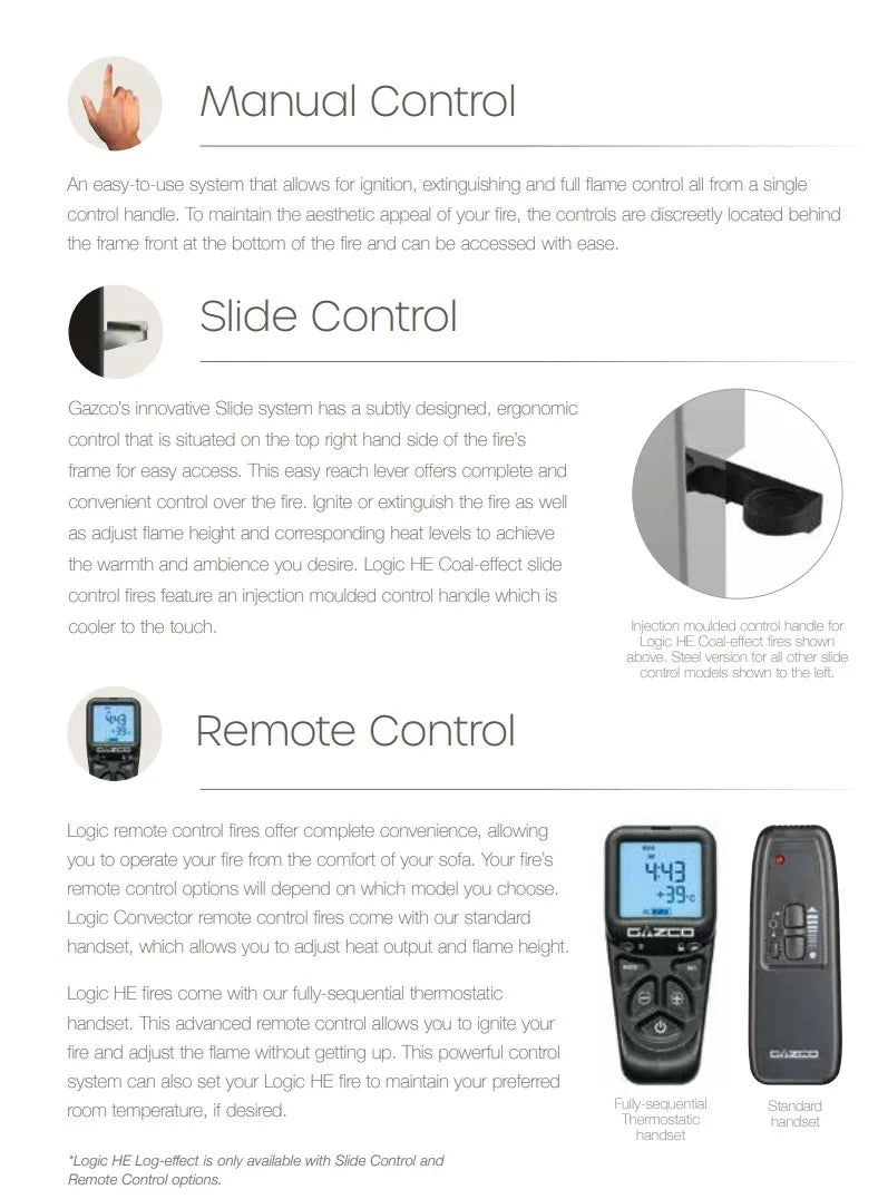 Control Options for the Logic Fires