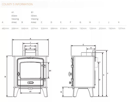 Stovax County 5 Wood Stove