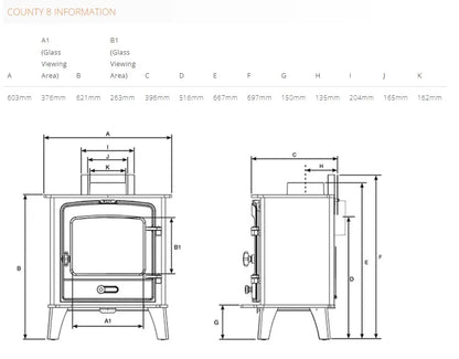 Stovax County 8 Wood Stove