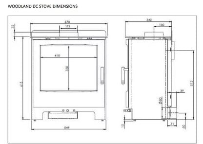 Mendip Woodland SE Dual Control Stove
