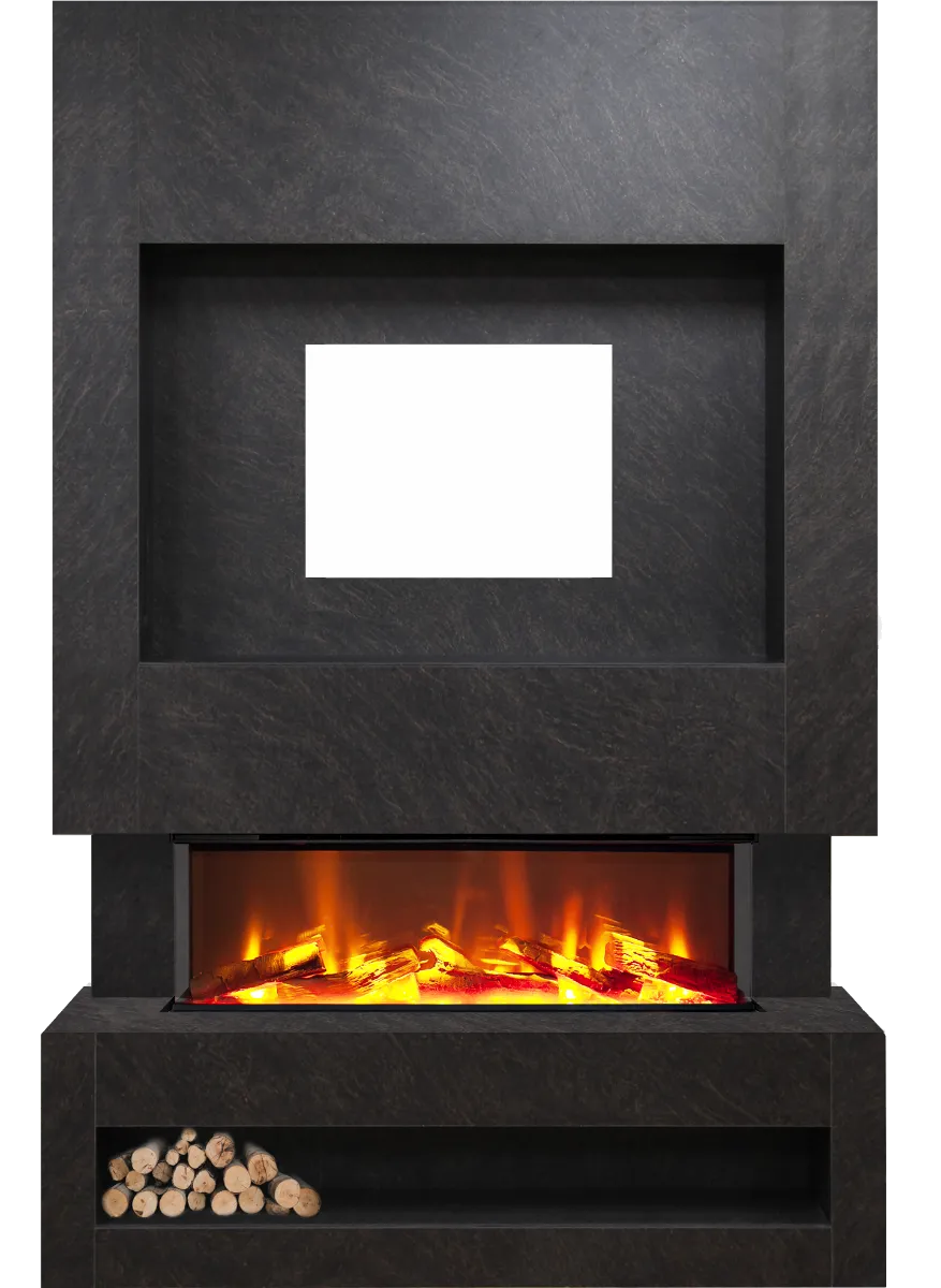 Celsi S1000 Cupria Slate Media Wall Suite