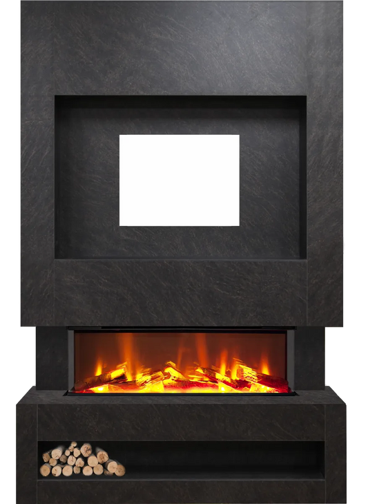 Celsi S1000 Cupria Slate Media Wall Suite