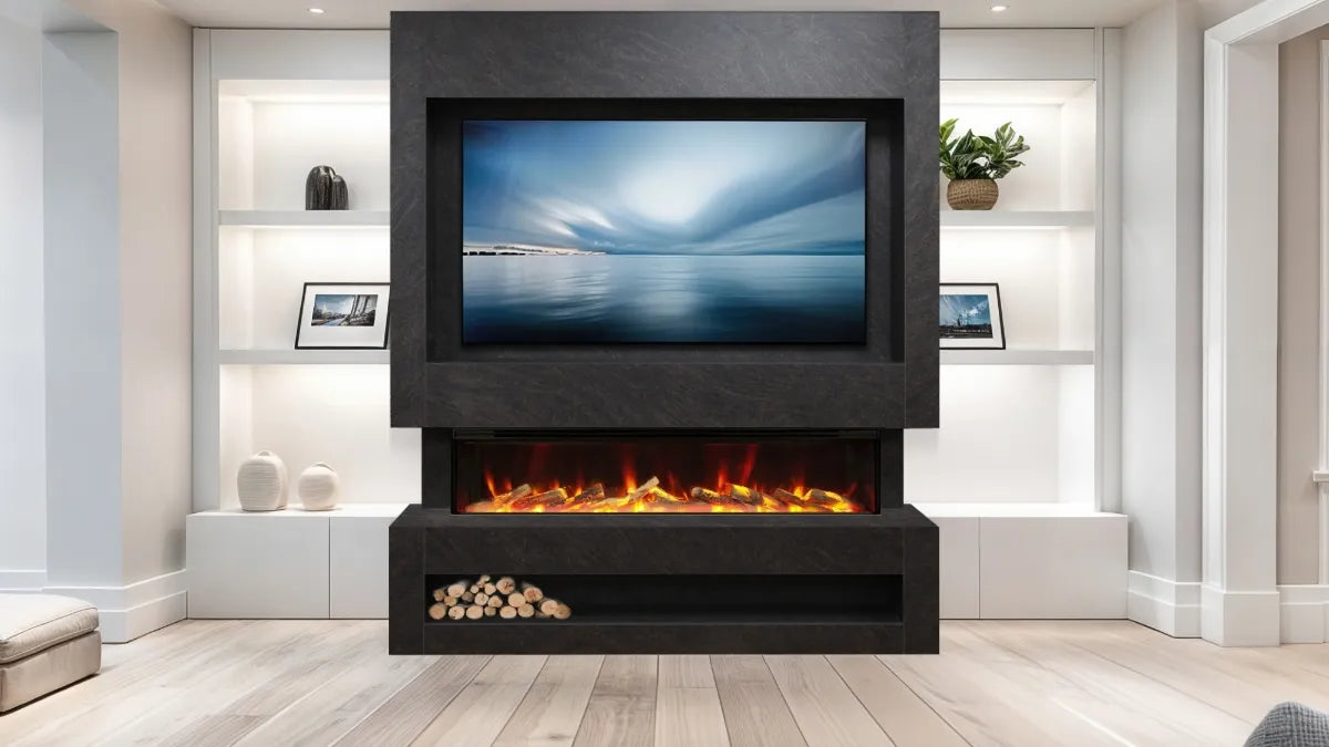 Celsi S1600 Cupria Slate Media Wall Suite