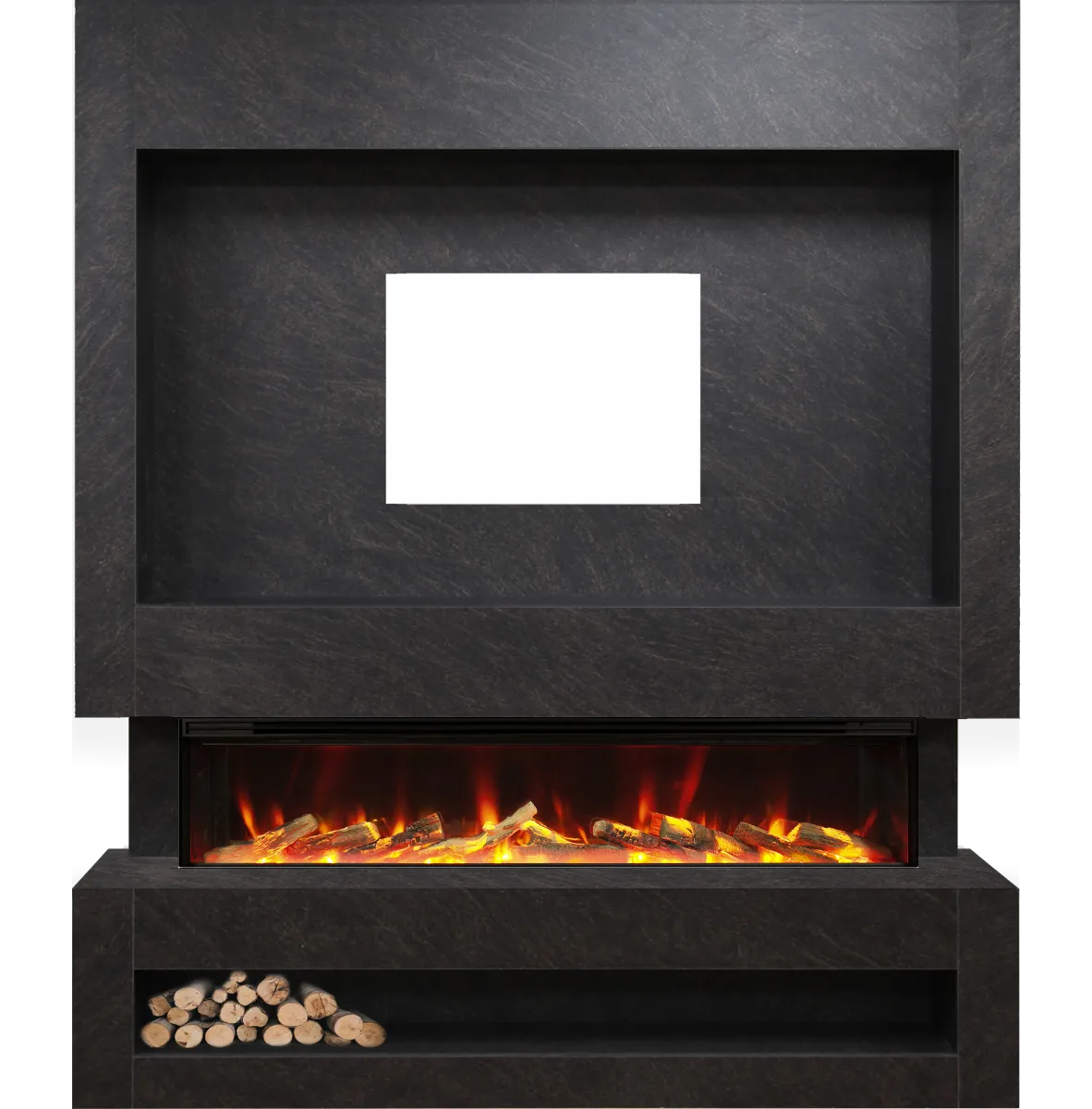 Celsi S1600 Cupria Slate Media Wall Suite