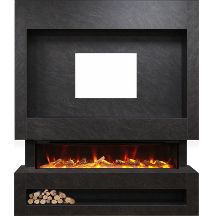 Celsi S1600 Cupria Slate Media Wall Suite