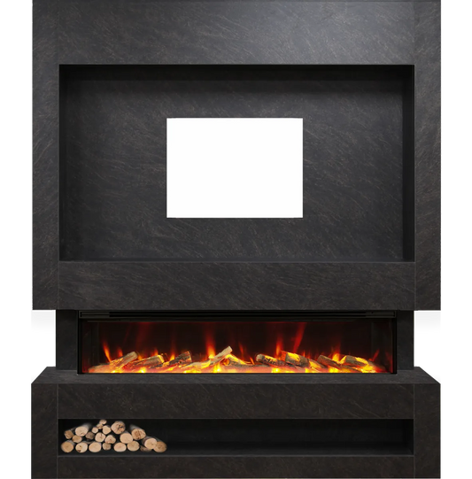 Celsi S1600 Cupria Slate Media Wall Suite