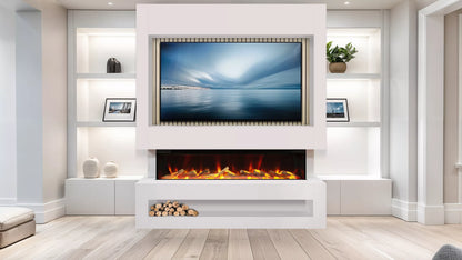 Celsi S1600 White & Oak Media Wall Suite