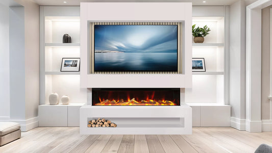 Celsi S1600 White & Oak Media Wall Suite
