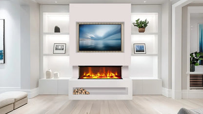 Celsi S1000 White & Oak Media Wall Suite