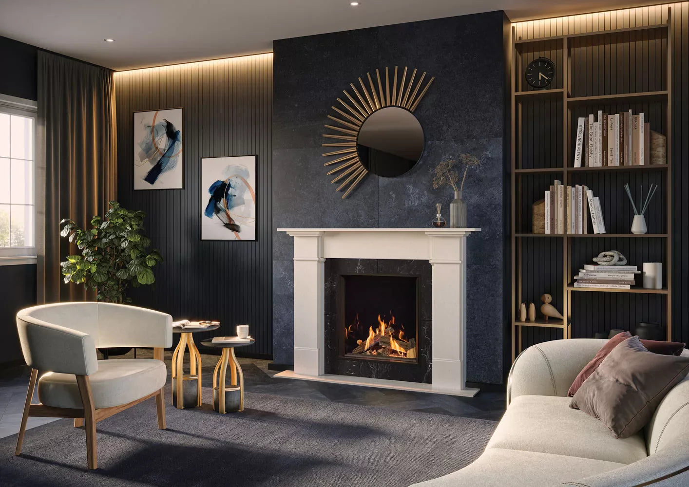 Gazco Onyx Eclipse 60HL Natural Gas Fire