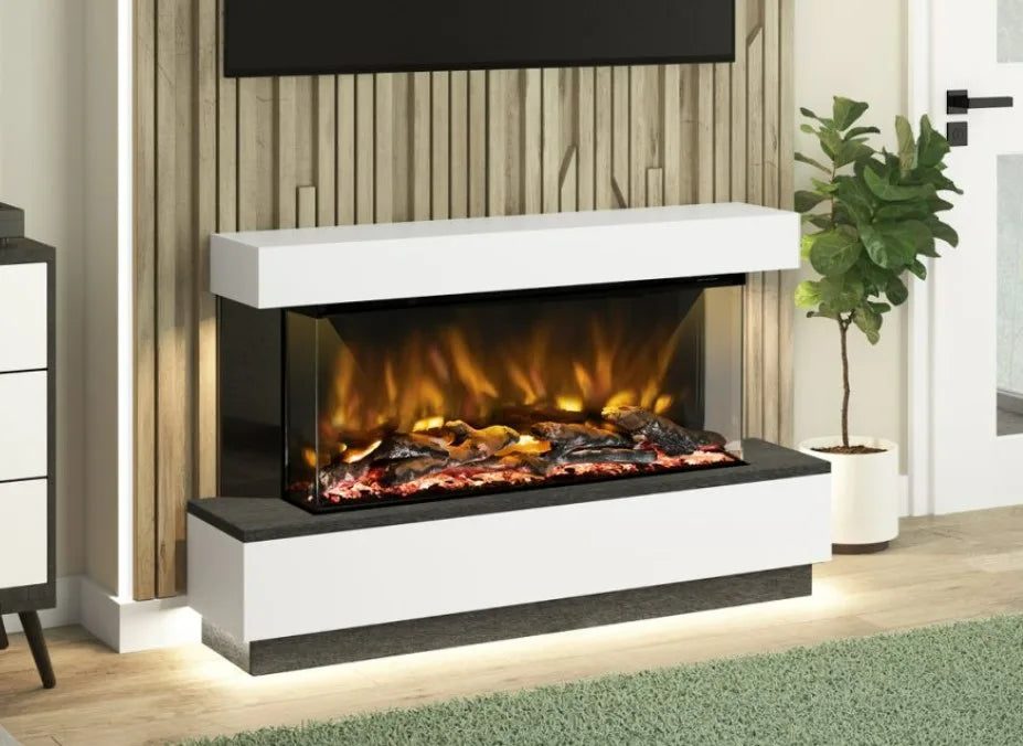 Elgin & Hall Evento Timber Electric Fireplace