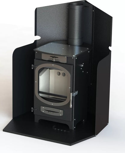 Charlton & Jenrick Go Eco Adventurer 5 Freestanding Hearth & Heatshield Kit