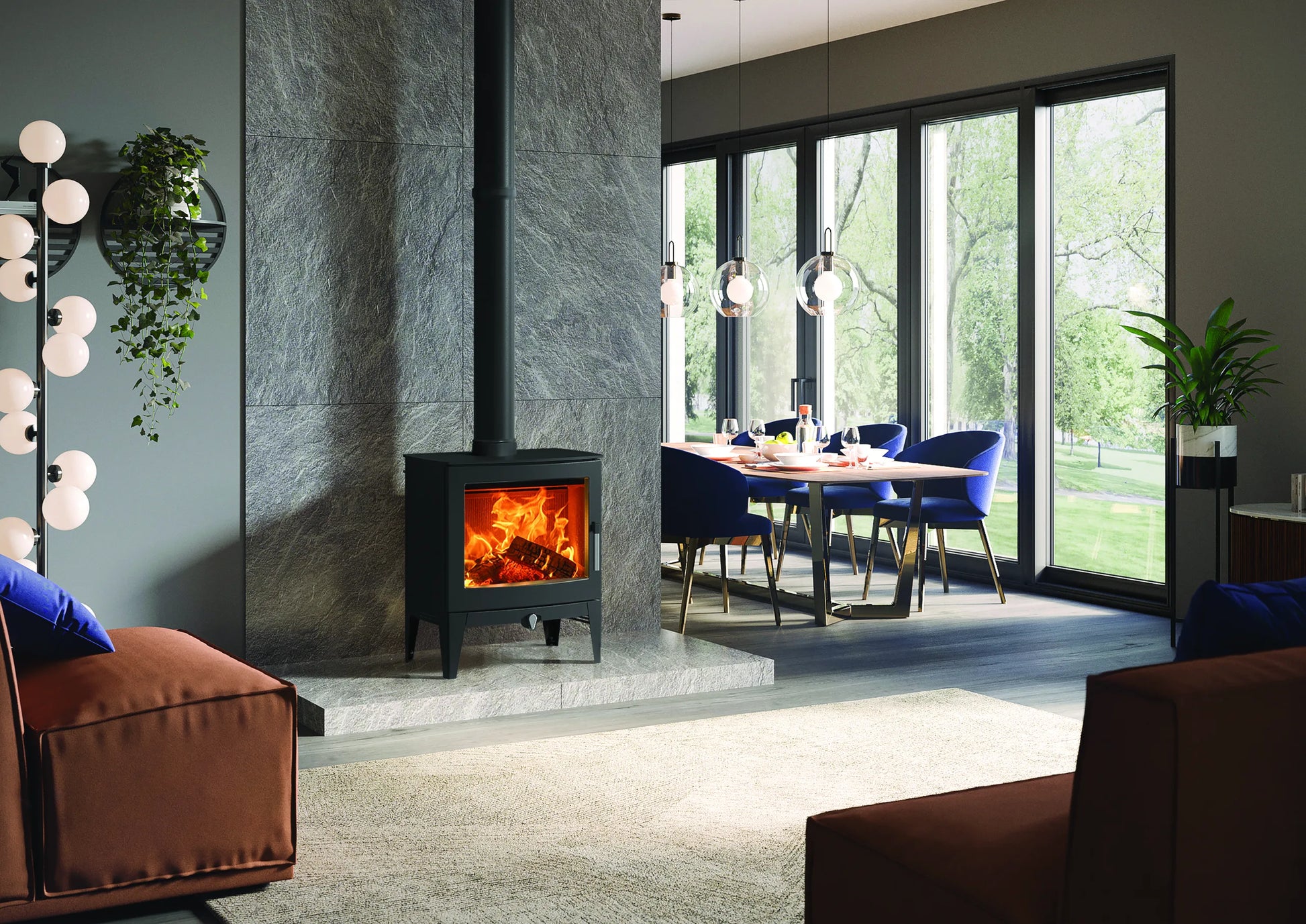 Stovax Futura 8 Long Legs Wood Stove