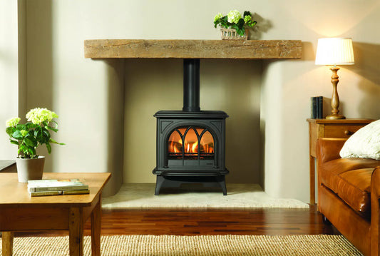 Gazco Huntingdon 30 Tracery Door Conventional Flue Natural Gas