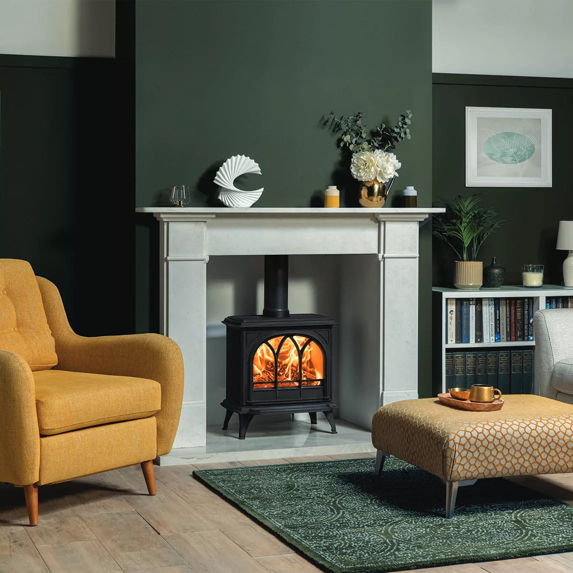Stovax Huntingdon 30 Tracery Door Multifuel Stove