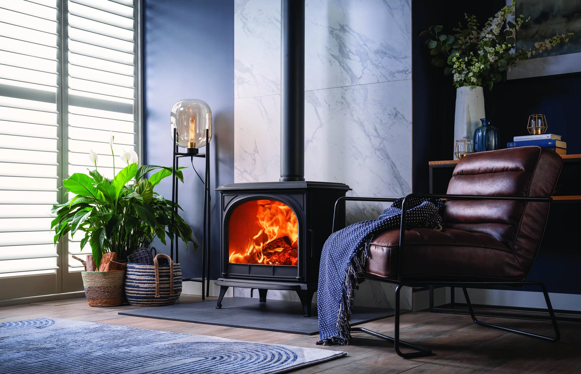 Stovax Huntingdon 30 Clear Door Wood Stove
