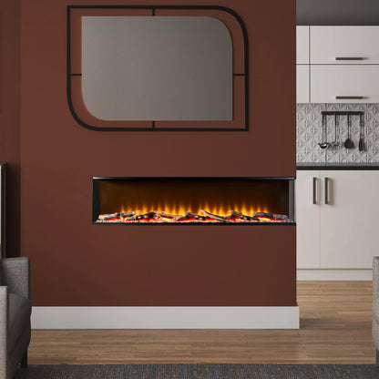 Flare Invision 1250 3-Sided Electric Fire